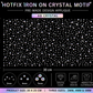 Hotfix Iron On Crystal Motif Pre-Made Design Applique 11222