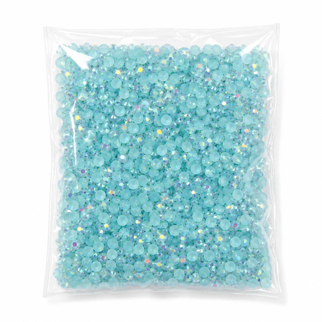 5mm AB FLAT BACK ACRYLIC ROUND RHINESTONES (No Hotfix)