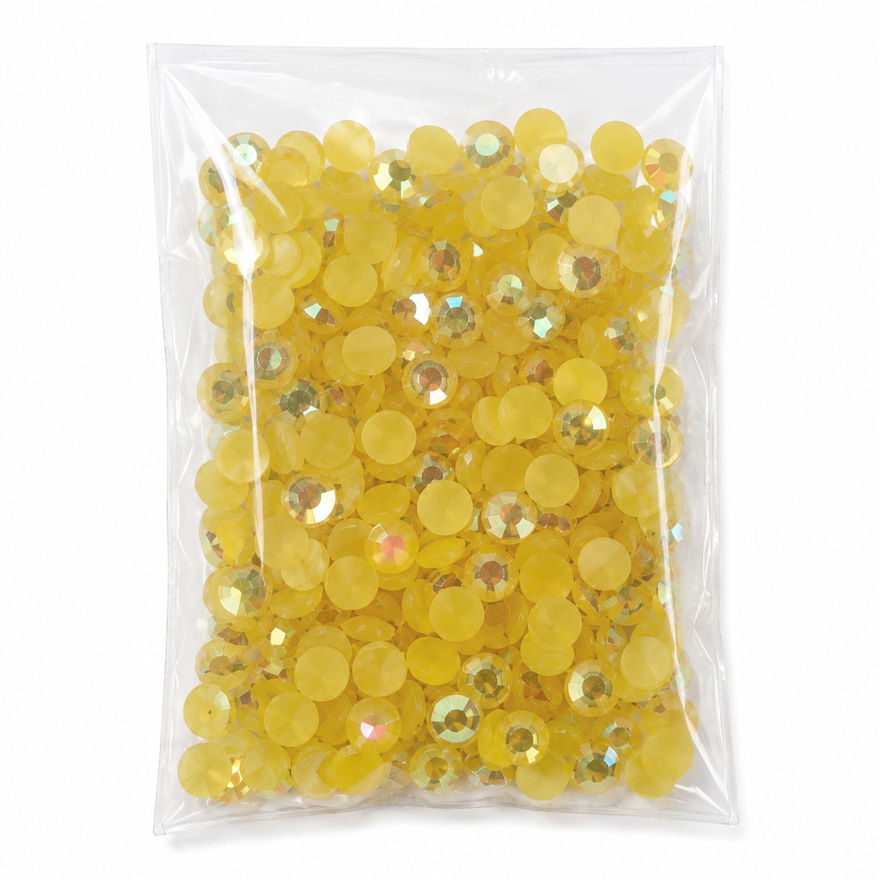 4mm AB FLAT BACK ACRYLIC ROUND RHINESTONES (No Hotfix)