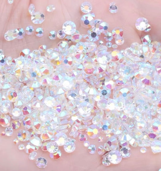 AB- TRANSPARENT FLAT BACK RHINESTONES