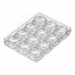 Box of 12 Containers for rhinestones, Empty Plastic Bottle Set