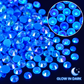 Sapphire Luminous Glow in Dark Glass Rhinestone No-Hotfix AAA Grade