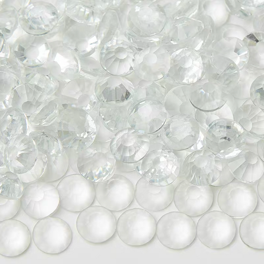 Glower® Transparent Clear Premium Hotfix Rhinestone Flat Back