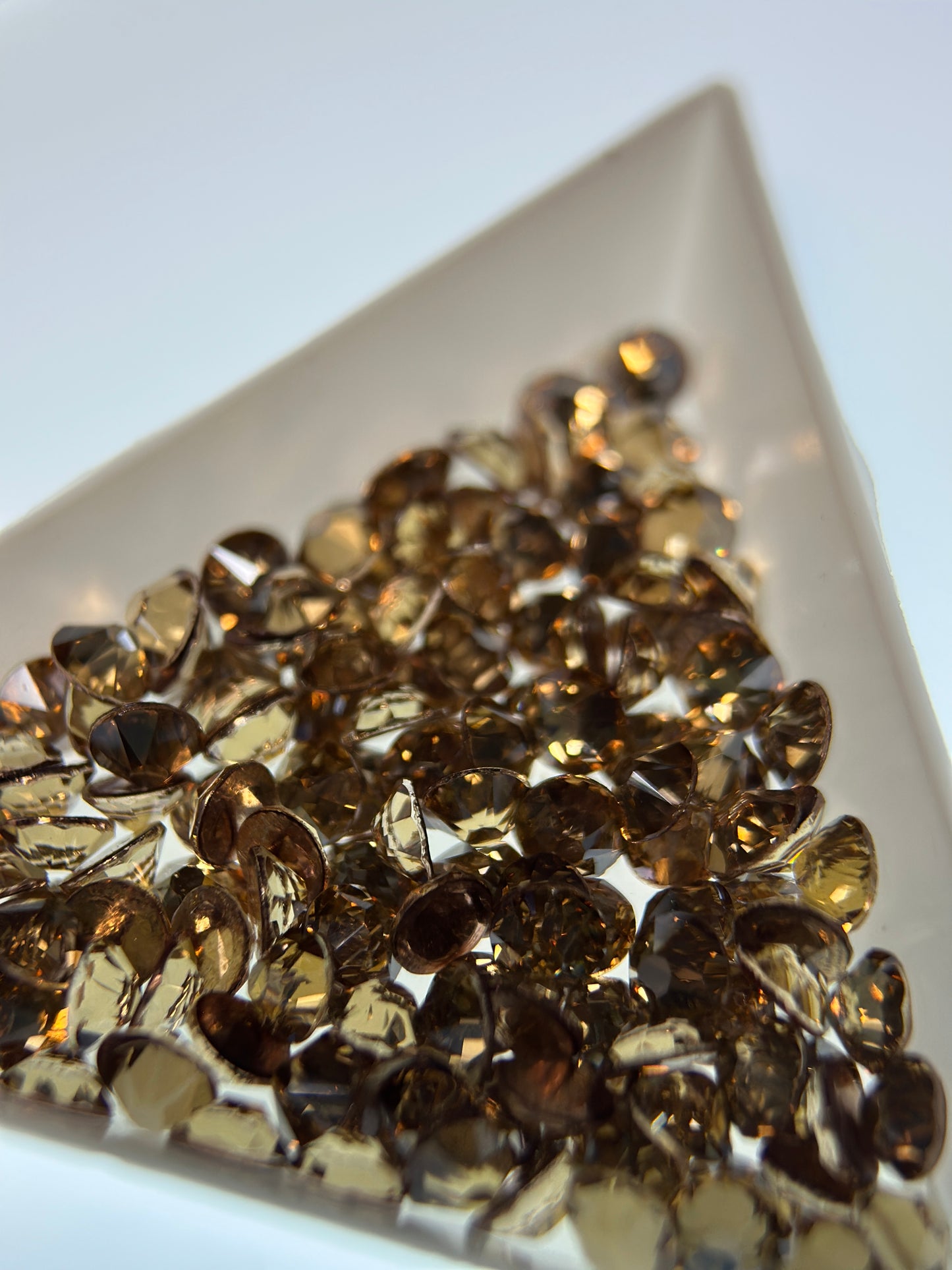 Glower® Crystal Golden Shadow Luxe Radiance Hotfix Rhinestone Flat Back