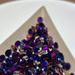 Glower® Purple Velvet AB Crystal Premium Hotfix Rhinestone Flat Back