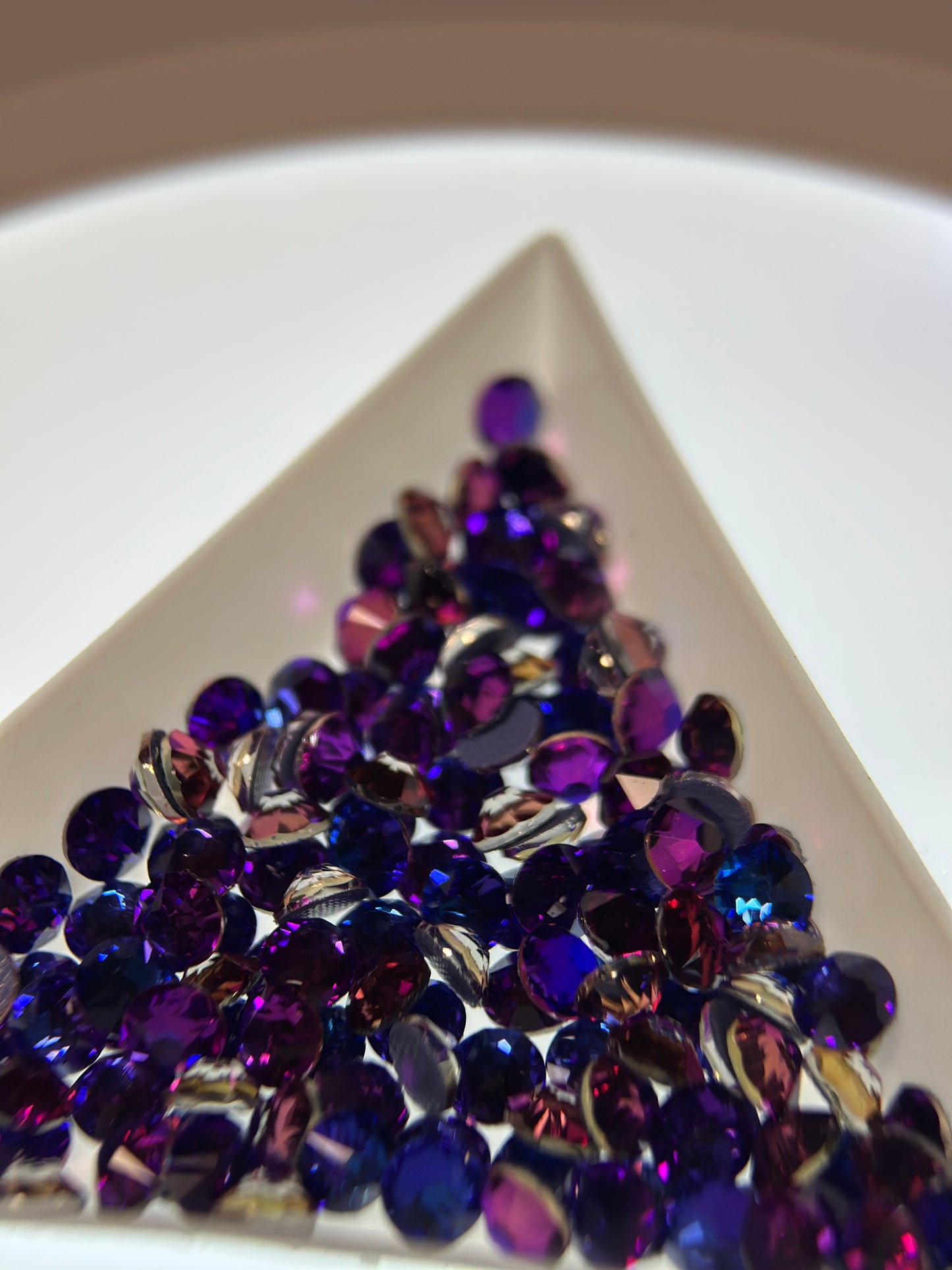 Glower® Purple Velvet AB Crystal Premium Hotfix Rhinestone Flat Back