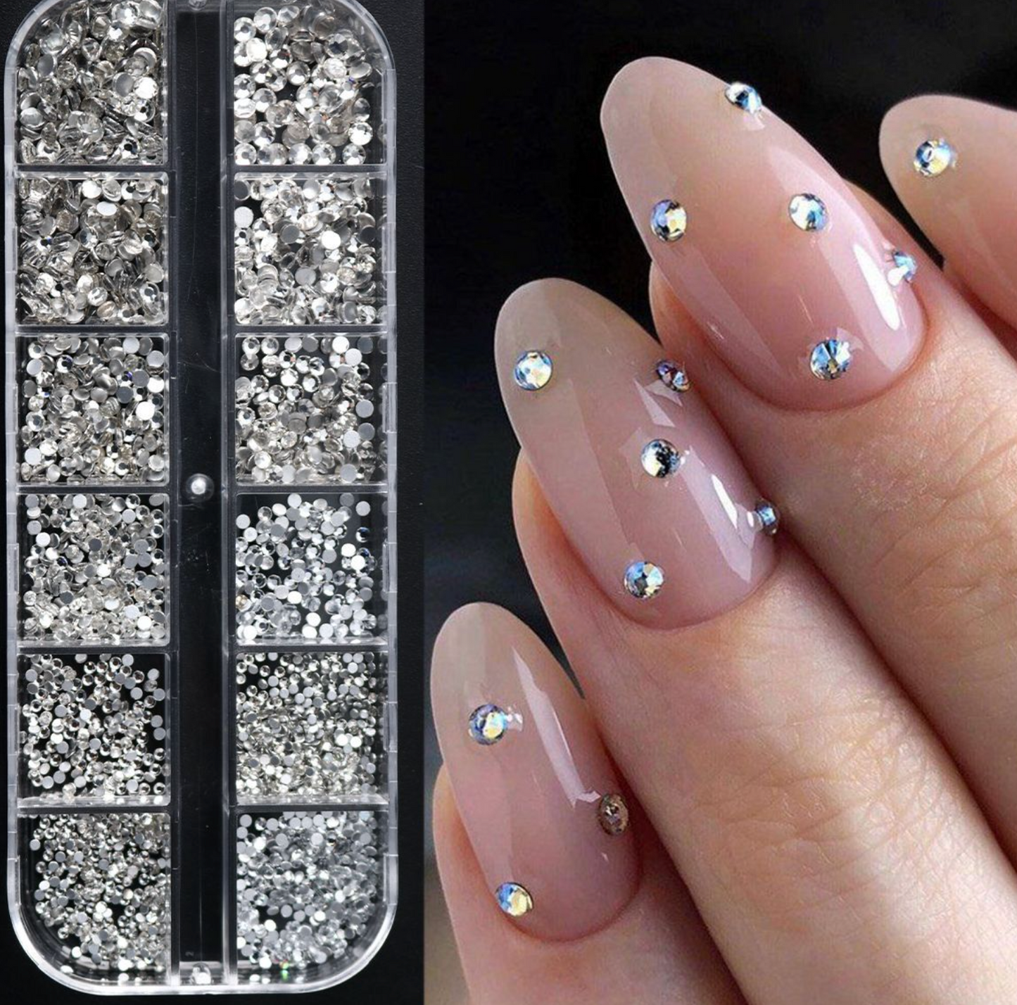 2000pcs RHINESTONES/ GEMS/ CRYSTAL/ NAIL ART/Crafts/ Scrapbooking