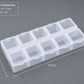 6/ 10/ 12 Small Container Set for rhinestones, Empty Plastic Crystal Containers Set