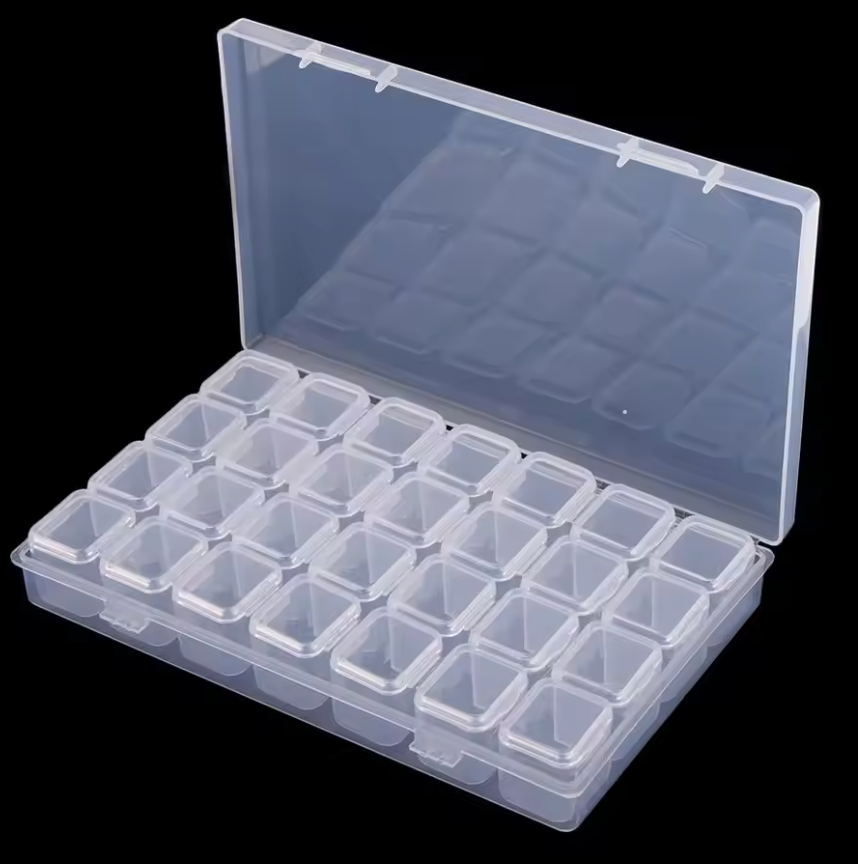 Diamond Painting Drill Storage Containers, Diamond Organizer Case Embroidery Beads Storage Box