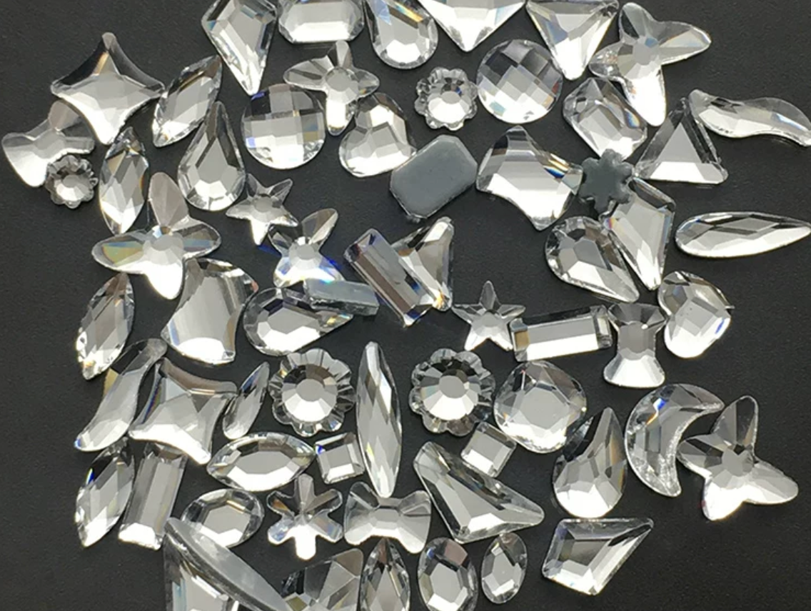 Glower® Mixed Shape Hotfix Rhinestone Flat Back