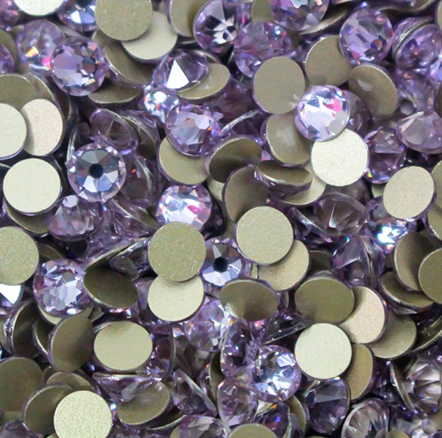 16 Facets (Standard Colour) 4A Grade Premium No-Hotfix Glass Rhinestone
