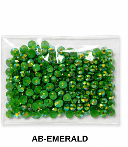 3mm AB FLAT BACK ACRYLIC ROUND RHINESTONES (No Hotfix)