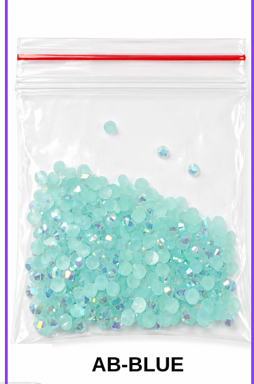 3mm AB FLAT BACK ACRYLIC ROUND RHINESTONES (No Hotfix)