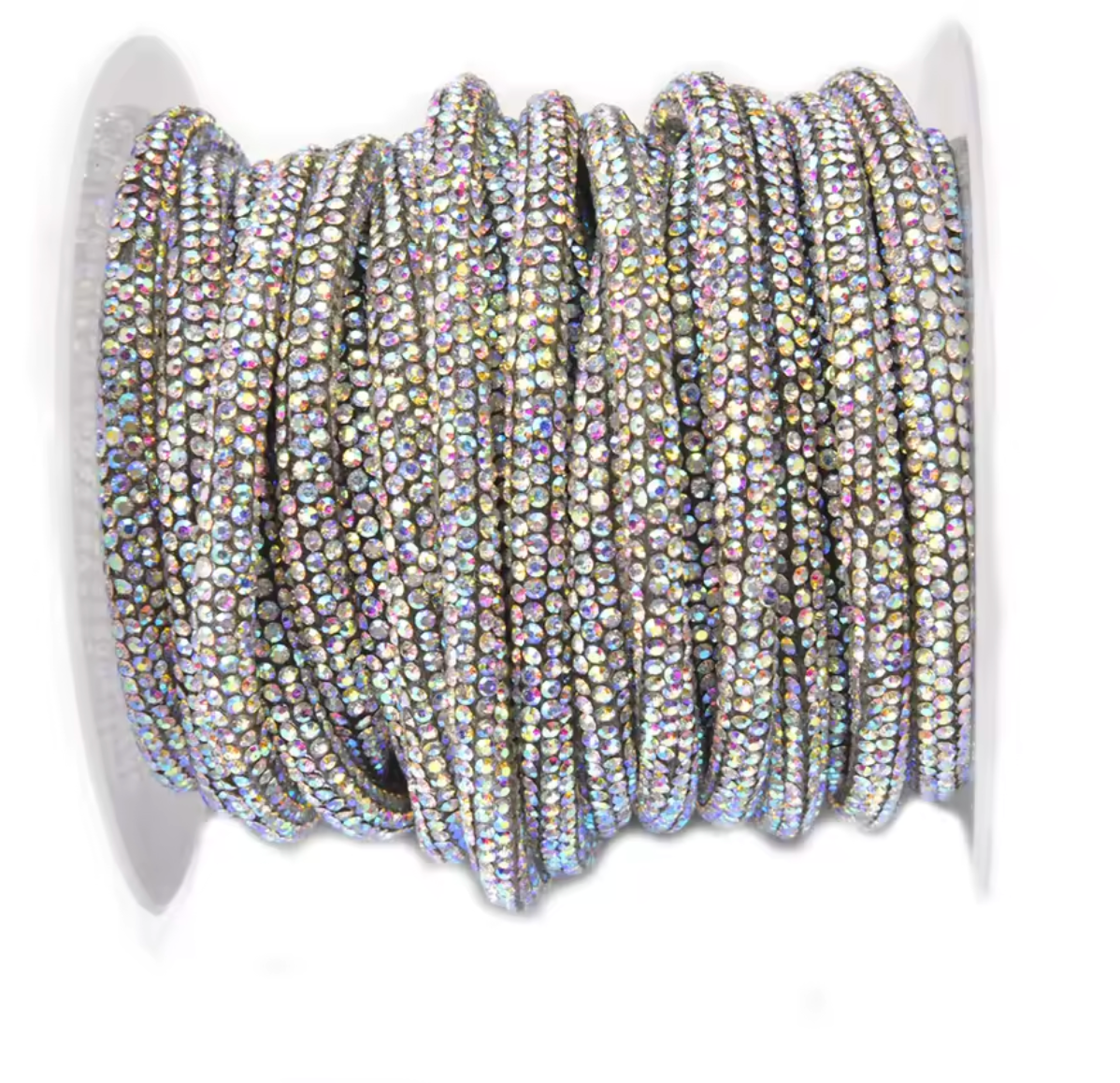 1 Yard x 4mm-6mm Rhinestone Rope Cord Trim for Sewing & DIY