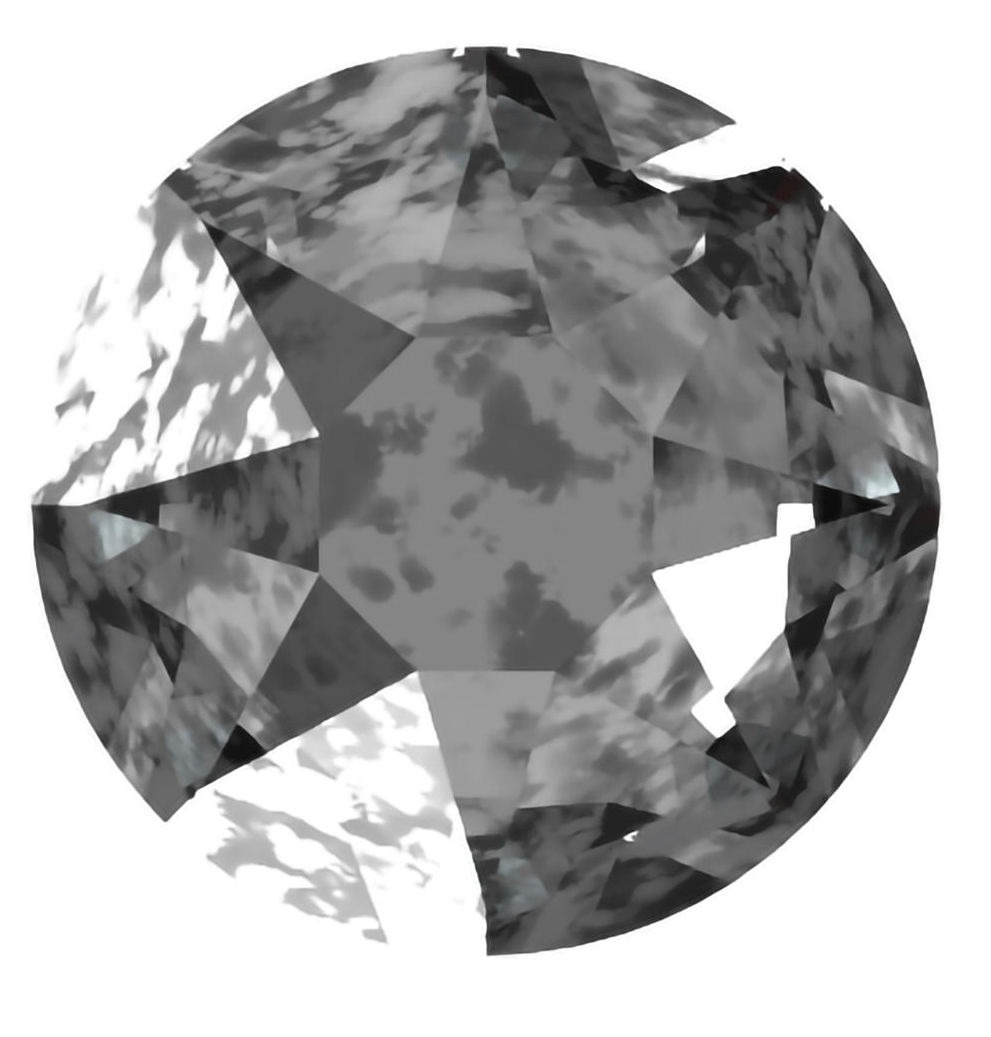 (Sale) CRYSTAL SILVER PATINA HOTFIX SWAROVSKI® CRYSTAL XIRIUS ROSE 2078 FLAT BACK