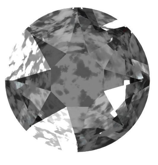 (Sale) CRYSTAL SILVER PATINA HOTFIX SWAROVSKI® CRYSTAL XIRIUS ROSE 2078 FLAT BACK