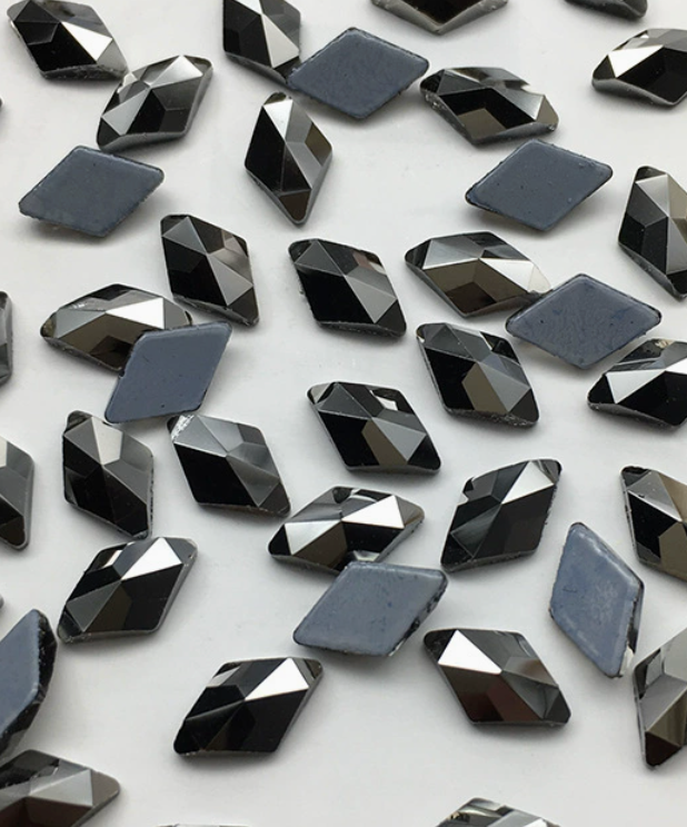 Glower® Diamond Shape Hotfix Rhinestone Flat Back