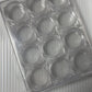 Box of 12 Containers for rhinestones, Empty Plastic Bottle Set