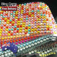 504pcs X 6mm Assorted Colours Rhinestone Gems Self Adhesive Stick on Crystals