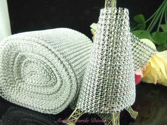 Mesh Wrap Roll with Crystal Sparkling Effect
