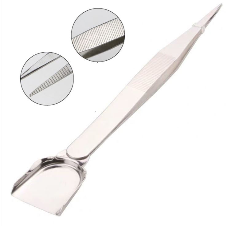 Tweezers with Scoops Shovels For Gem Beads Jewelry Tool
