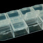 12 Small Container Set for rhinestones, Empty Plastic Crystal Containers Set