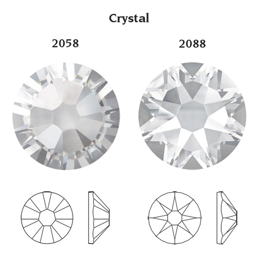 CRYSTAL001 NO-HOTFIX SWAROVSKI ELEMENTS XILION 2058/2088 FLAT BACK