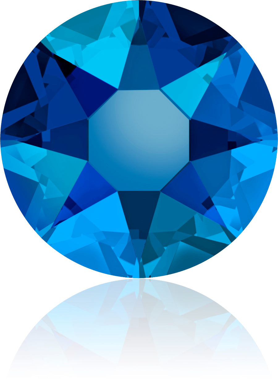 COBALT SHIMMER HOTFIX SWAROVSKI® CRYSTAL XIRIUS ROSE 2078 FLAT BACK