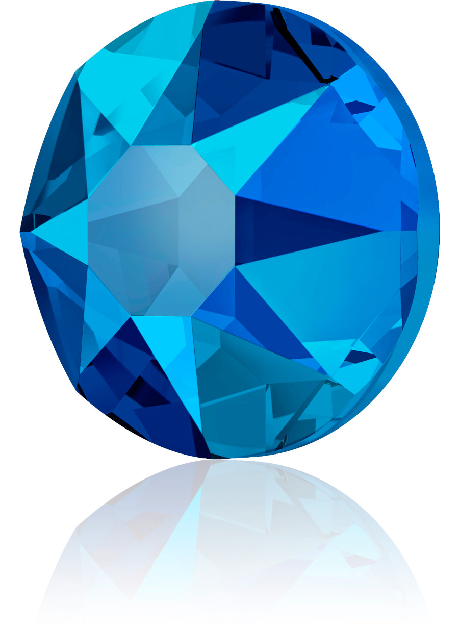 COBALT SHIMMER HOTFIX SWAROVSKI® CRYSTAL XIRIUS ROSE 2078 FLAT BACK