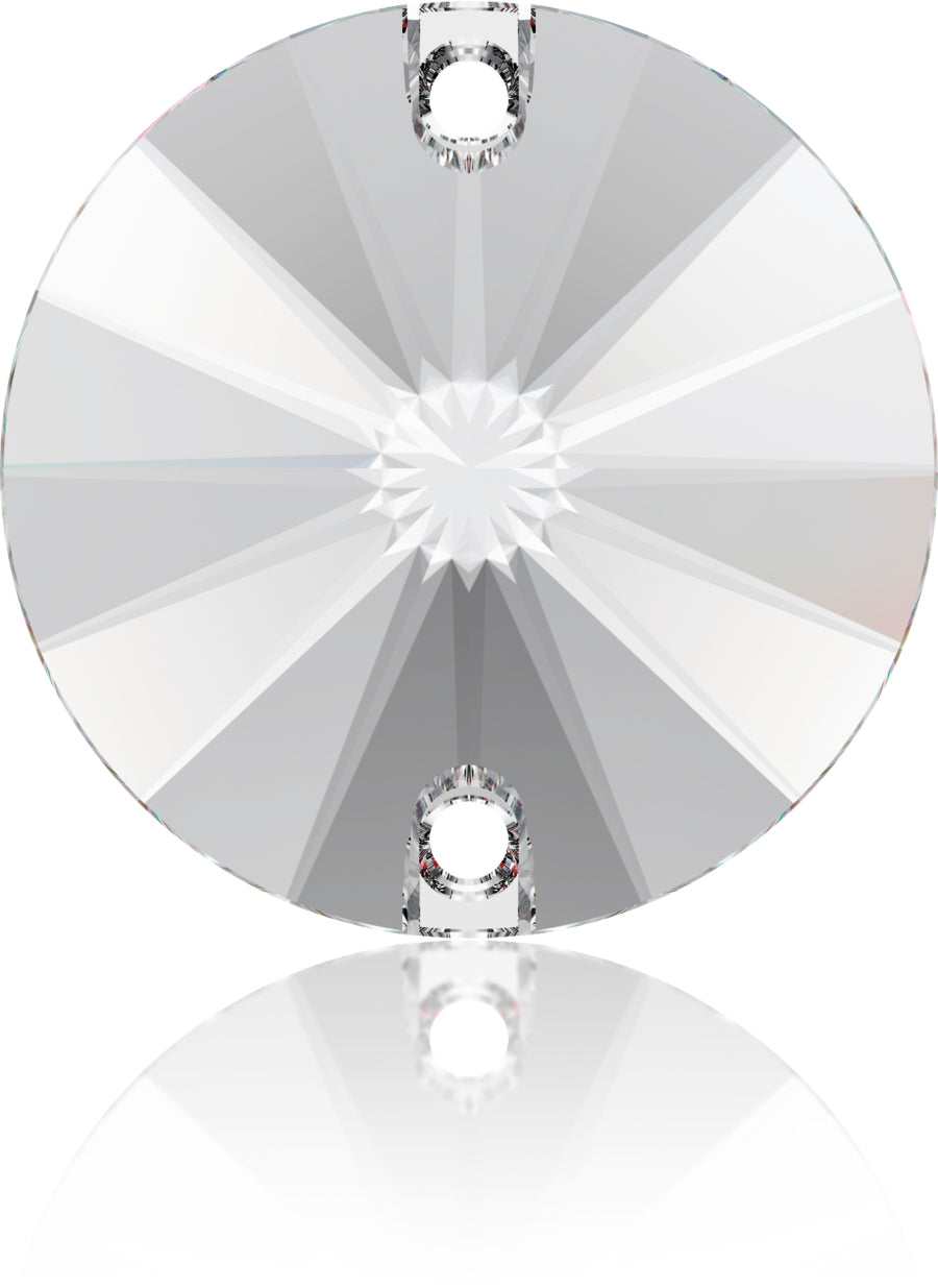 CRYSTAL CLEAR RIVOLI SEW-ON SWAROVSKI® CRYSTAL 3200 FLAT BACK