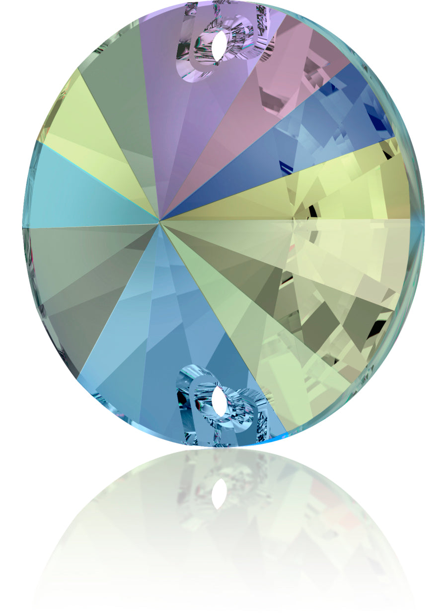 CRYSTAL  PARADISE SHINE RIVOLI SEW-ON SWAROVSKI® CRYSTAL 3200 FLAT BACK