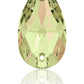 CRYSTAL LUMINOUS GREEN DROP SEW-ON SWAROVSKI® CRYSTAL 3230 FLAT BACK