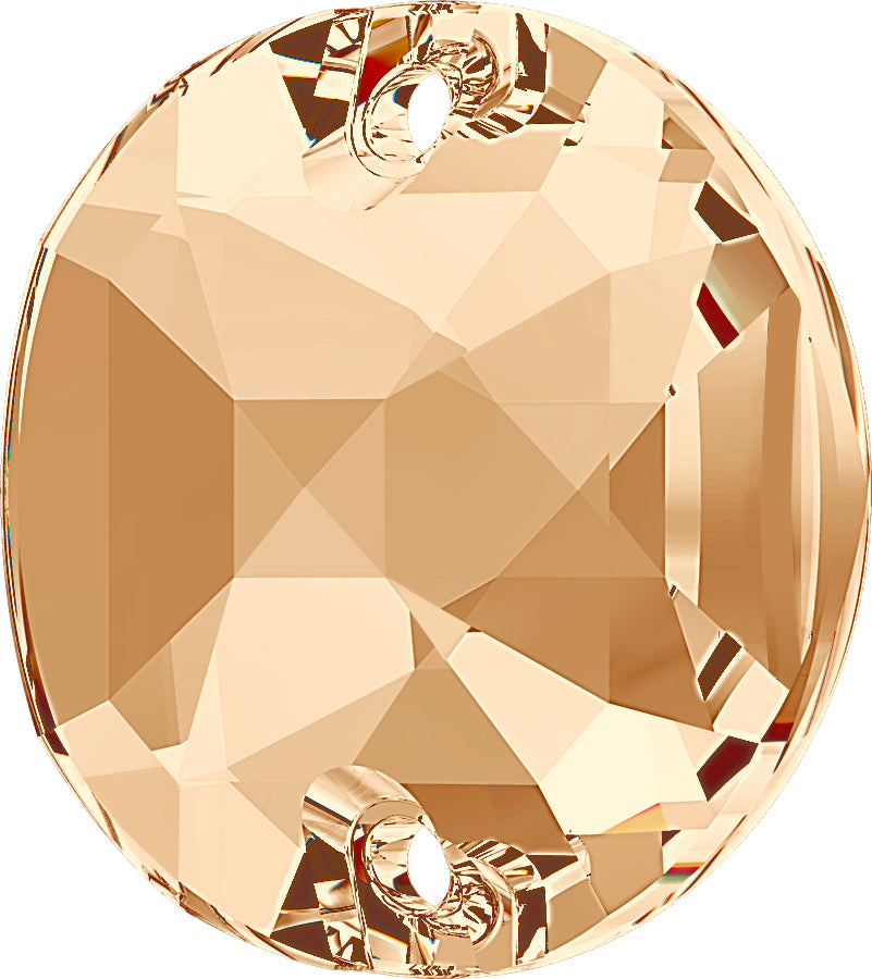 CRYSTAL GOLD HONEY RIVOLI SEW-ON Stellux™ Austrian Crystal 310 FLAT BACK