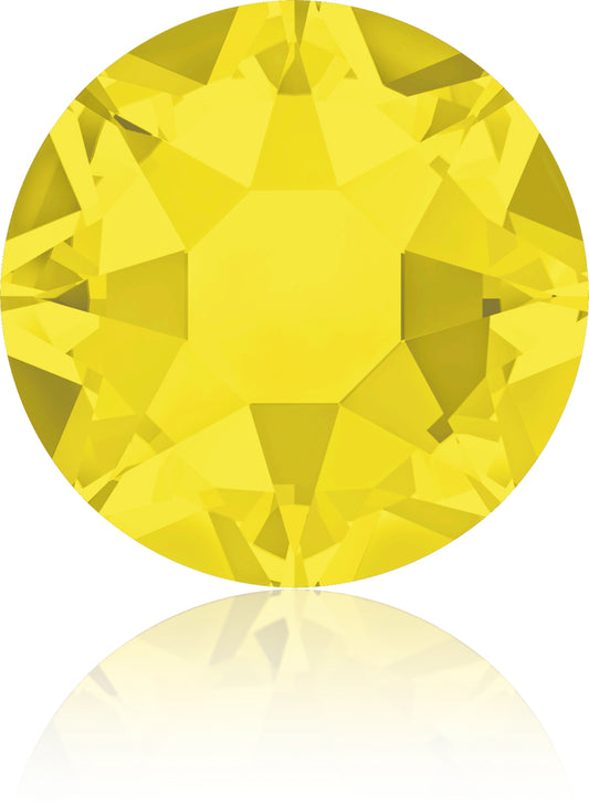 CITRINE HOTFIX SWAROVSKI® CRYSTAL XIRIUS ROSE 2078 FLAT BACK