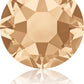 CRYSTAL GOLDEN SHADOW HOTFIX SWAROVSKI® CRYSTAL XIRIUS ROSE 2078 FLAT BACK