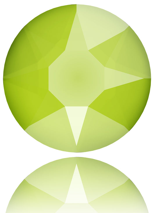 CRYSTAL LIME HOTFIX SWAROVSKI® CRYSTAL XIRIUS ROSE 2078 FLAT BACK