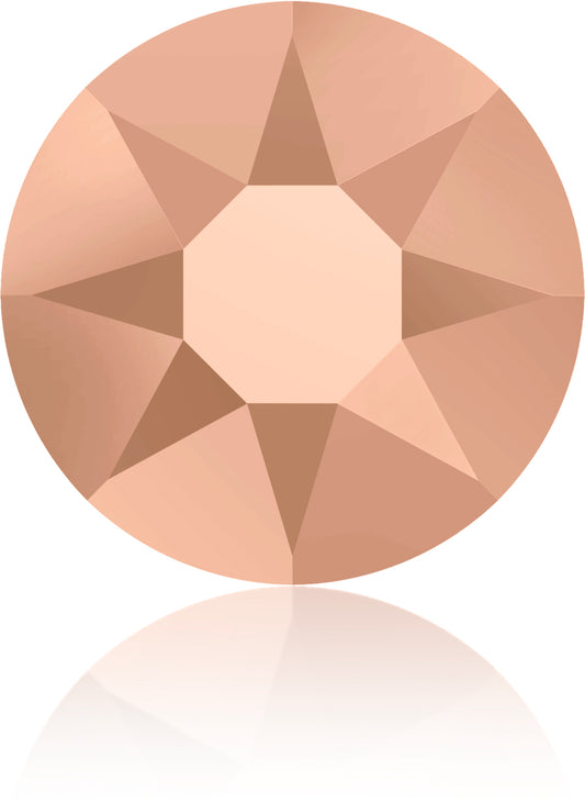 CRYSTAL ROSE GOLD HOTFIX SWAROVSKI® CRYSTAL XIRIUS ROSE 2078 FLAT BACK