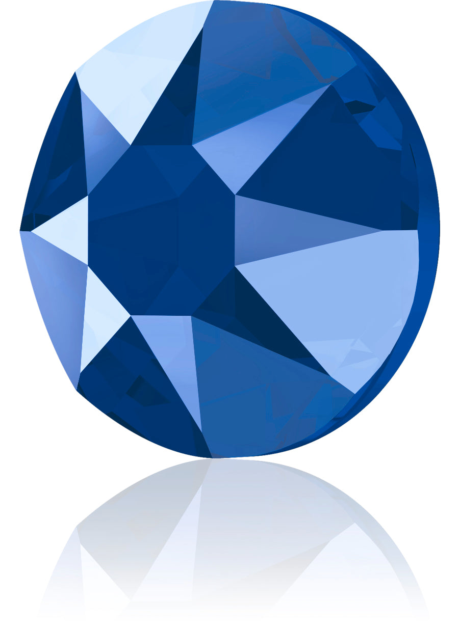 CRYSTAL ROYAL BLUE HOTFIX SWAROVSKI® CRYSTAL XIRIUS ROSE 2078 FLAT BACK