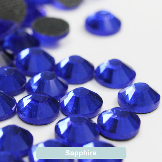 Sapphire DMC Hotfix Rhinestone Flat Back