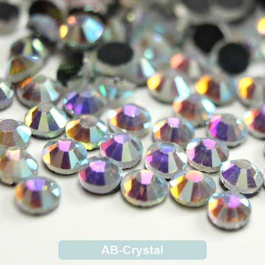(Wholesale) AB-Crystal DMC Hot Fix Rhinestone Flat Back