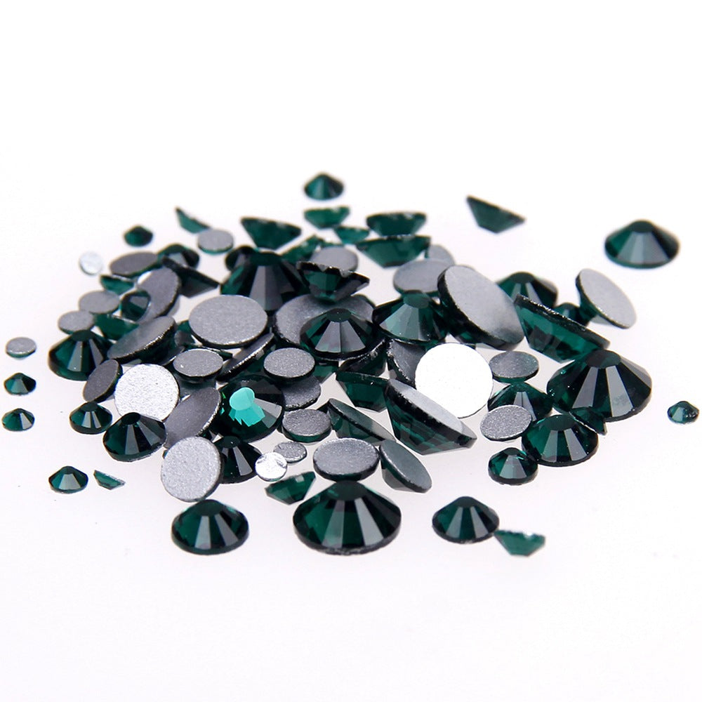 Emerald Glass Rhinestone No-Hotfix AAA Grade