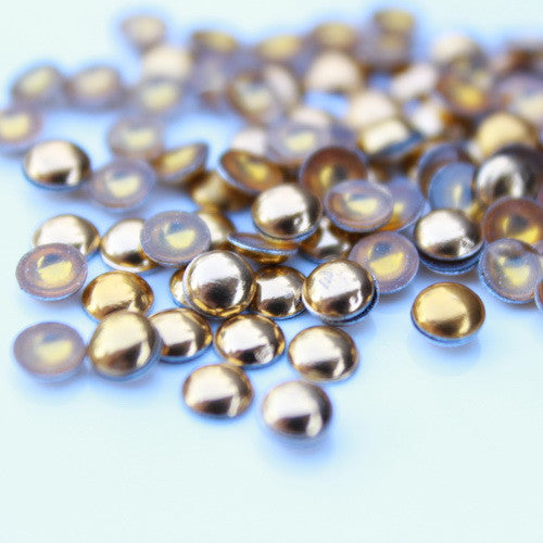 Glower®  Stud Hotfix Modern Gold 2-6mm