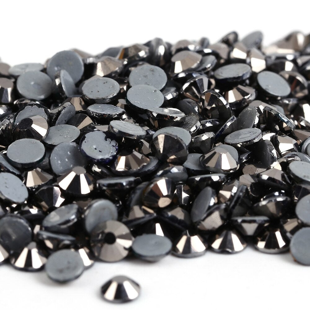 Hematite DMC Hotfix Rhinestone Flat Back