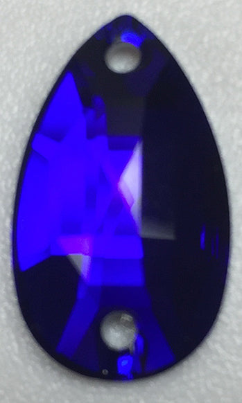 COBALT DROP SEW-ON Stellux™ Austrian Crystal 330 FLAT BACK