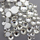 Assorted Sizes Clear Glass Rhinestone No-Hotfix AAA Grade