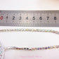 AB Crystal SILVER 1mtr Rhinestone Chain Diamante Crystal Craft Decoration