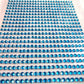 750pcs X 3mm Assorted Colours Rhinestone Gems Self Adhesive Stick on Crystals