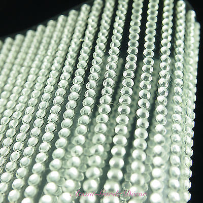 750pcs X 3mm Clear Rhinestone Gems Self Adhesive Stick on Crystals
