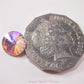 5pcs ABPink Diamante Teardrop Rivoli Beveled Glass Rhinestone Crystal