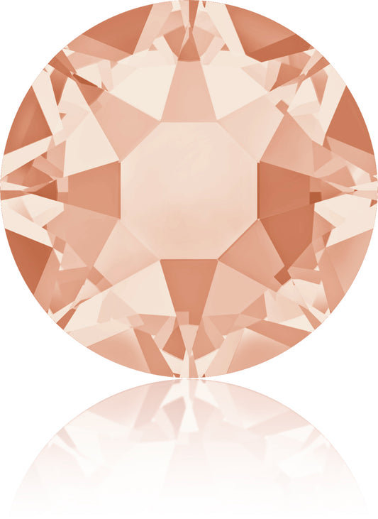 LT PEACH HOTFIX SWAROVSKI® CRYSTAL XIRIUS ROSE 2078 FLAT BACK